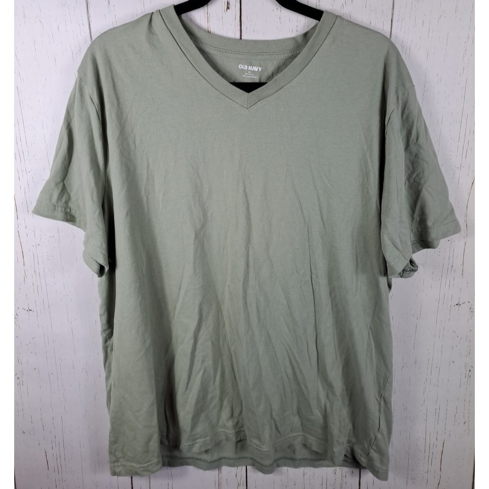 Old Navy Size XL Womens Green Soft Washed Short Sleeve Cotton Top